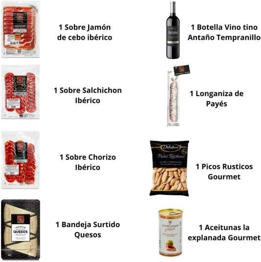 Cesta ibérica Familycom