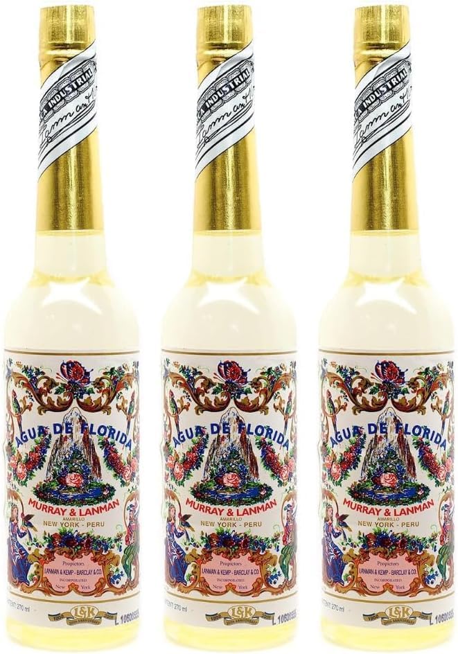 Agua florida Pack 3 Botellas de 270ml y 2 jabón 95g originario de Perú. Murray & LanMan.