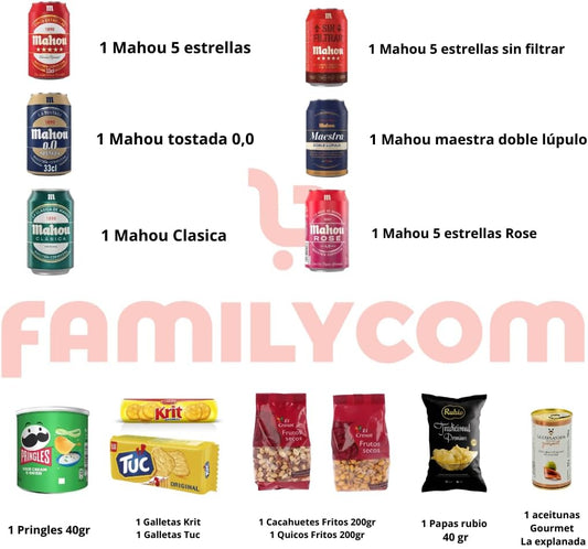 Cesta Regalo Cerveza Mahou