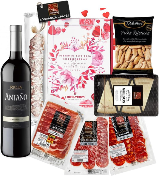 Cesta Iberica San Valentín
