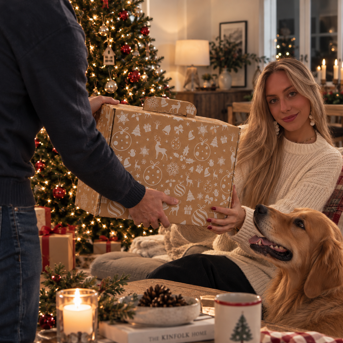 Cesta de Navidad para regalar - Lote gourmet con Ibéricos de regalo