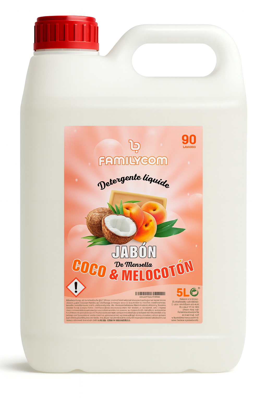 Detergente Coco Melocotón Familycom 5L
