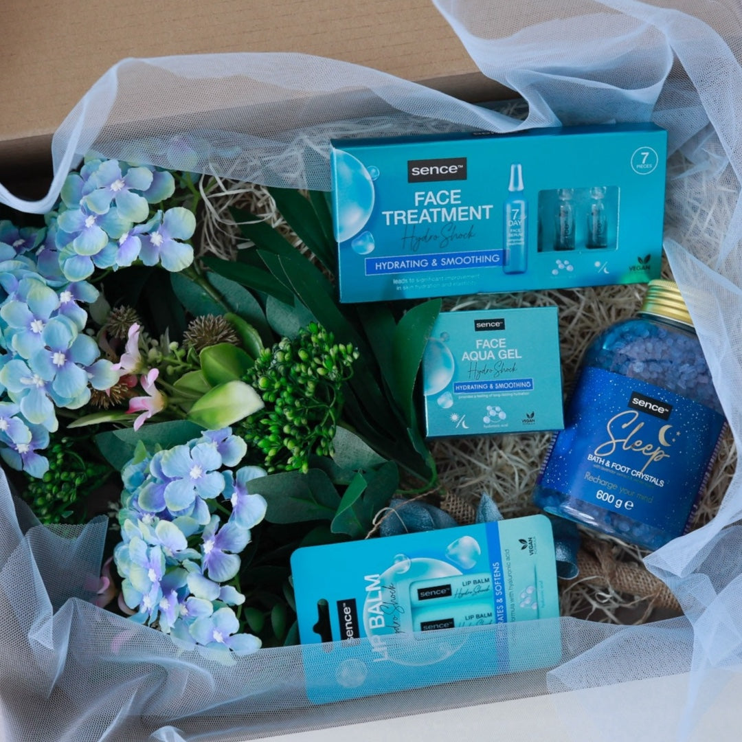 Caja Regalo con Ramo Familycom AZUL
