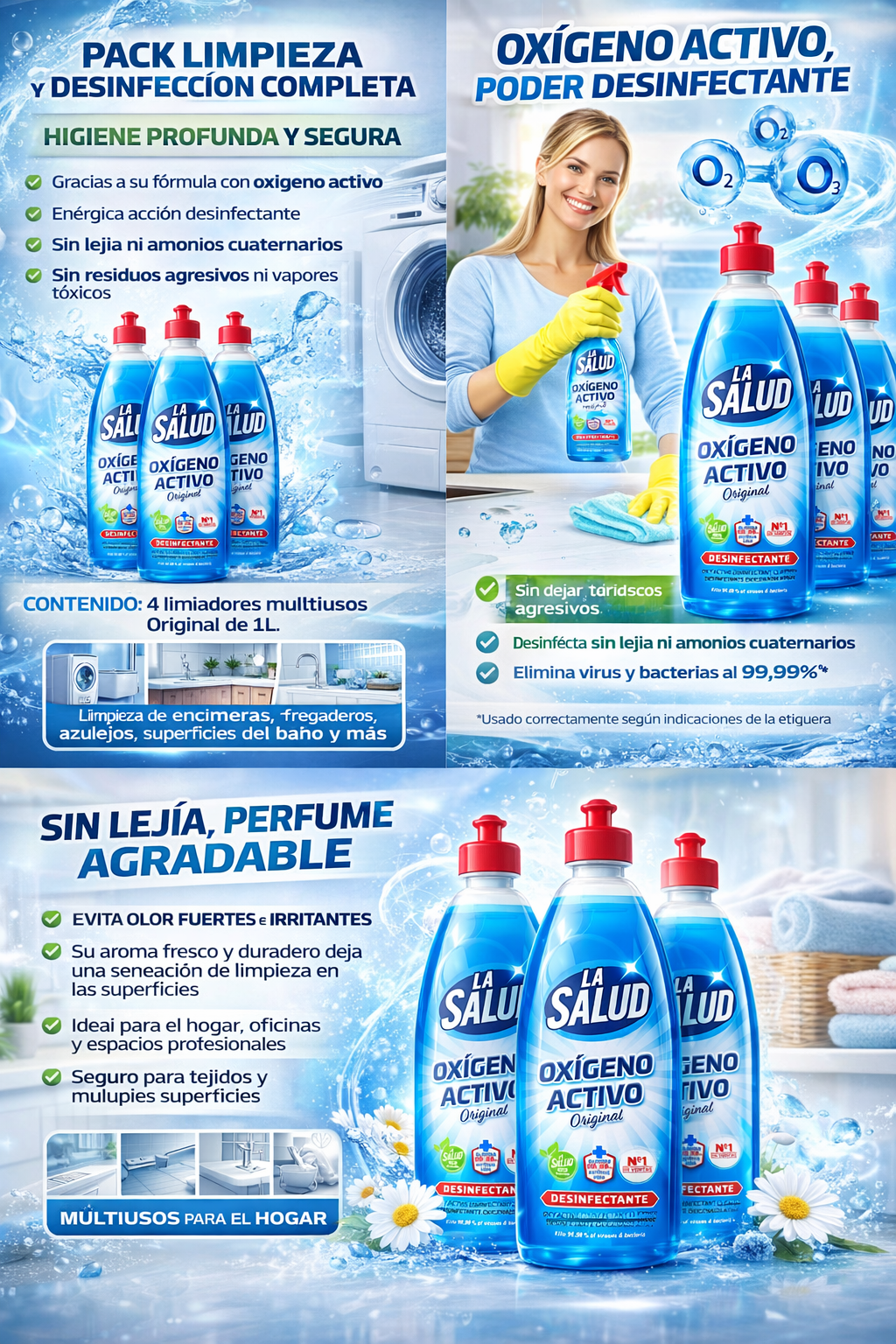 Pack Oxigeno activo La salud 6 Unidades