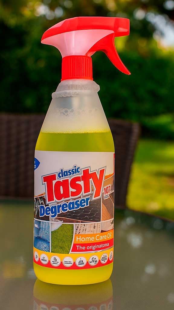 Pack Desengrasante Tasty con trapo microfibra