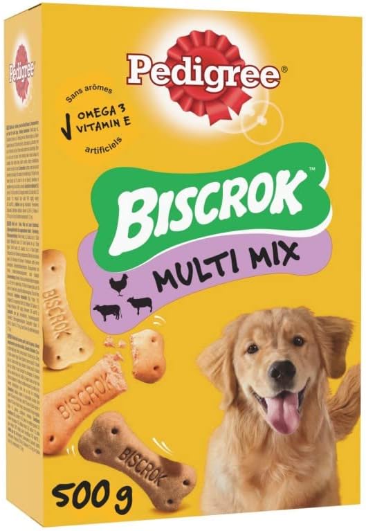 Animales - Caja de galletas para perro Biscrok (500 g, 2 unidades)