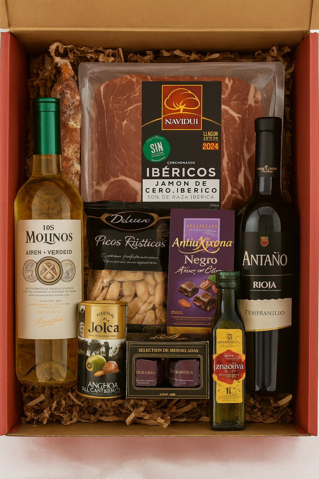 Cesta de Navidad Gourmet con longaniza payés