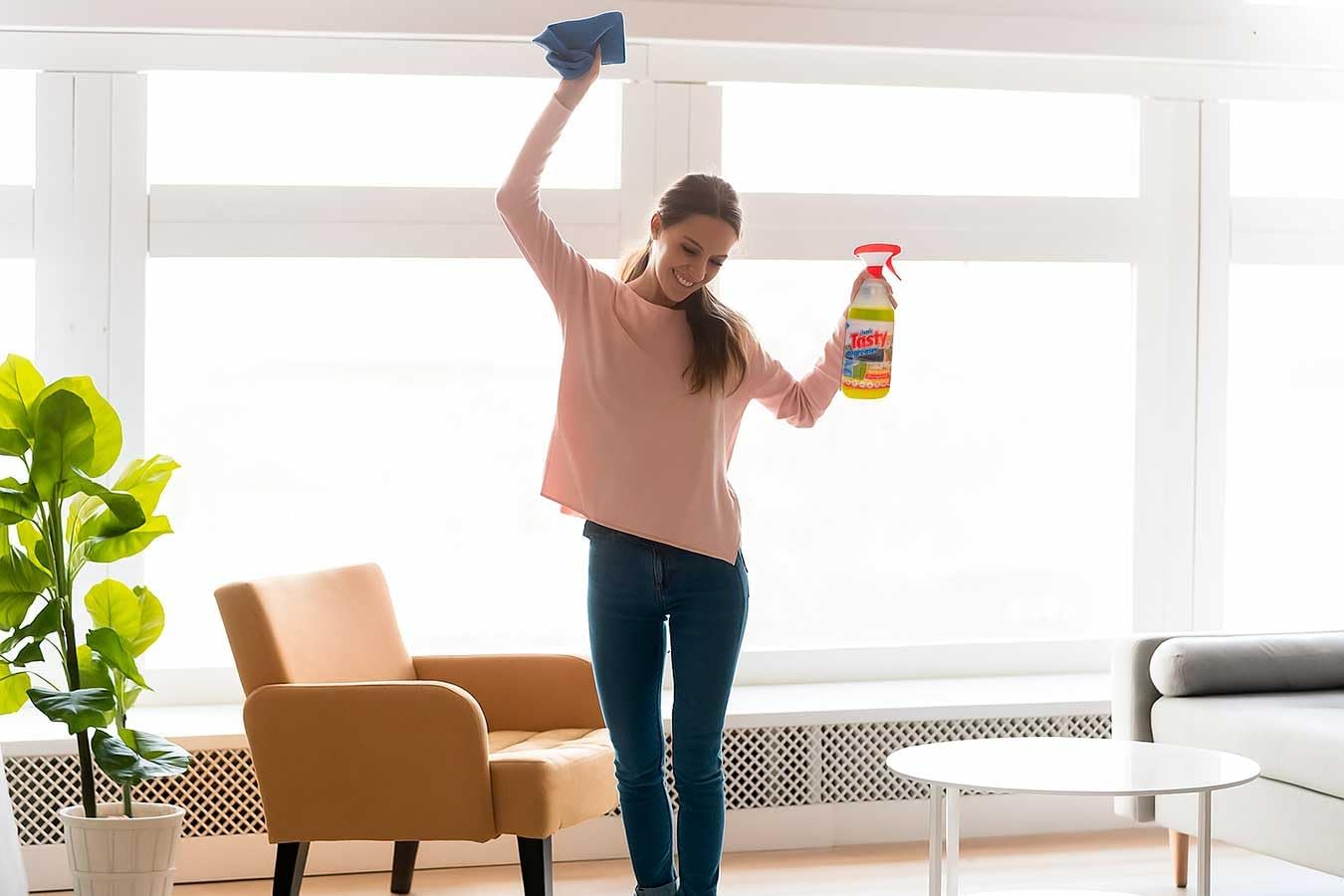 Pack Desengrasante Tasty con trapo microfibra