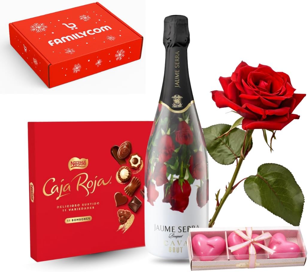 Regalo San Valentin de Chocolates y bombones Nestle Caja Roja para regalar. Regalos originales para parejas.