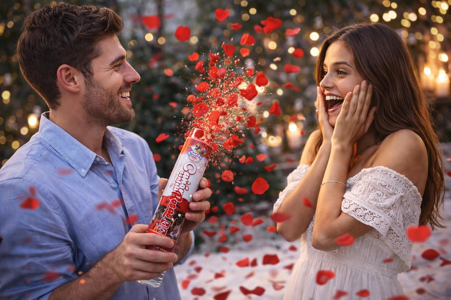 Regalo san valentin caja roja. Surtido con Chocolates originales de regalo. Bombones Ferrero Rocher. Peluche corazon, Rosa de Amor, Pluma Masaje, Cava ,Velas. San Valentin