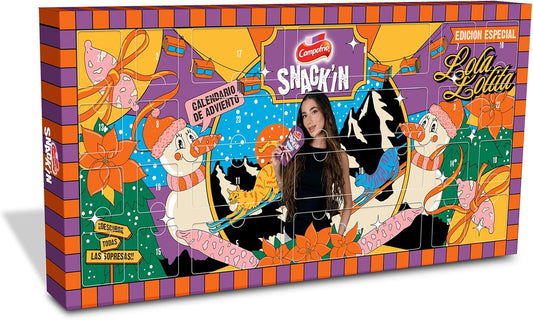 Calendario de Adviento Navidad Snack’IN Campofrío. Incluye fuetitos variados y sorpresas de Lola Lolita, 320 g