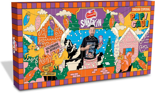 Calendario de Adviento Navidad Snack’IN Campofrío. Incluye fuetitos variados y sorpresas de Papi Gavi, 320 g