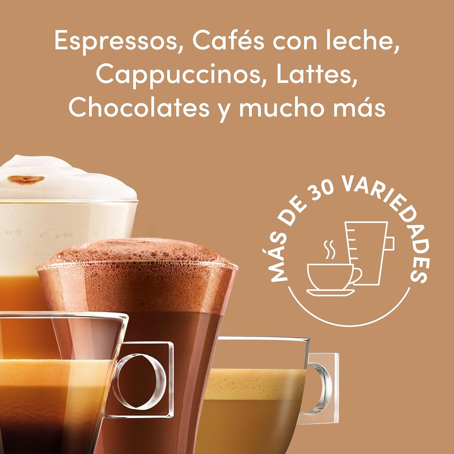 NESCAFÉ Dolce Gusto Espresso Intenso - Cápsulas de Café, 90 Cápsulas (3 x 30) - Intensidad 7 - Originales para cafeteras Dolce Gusto