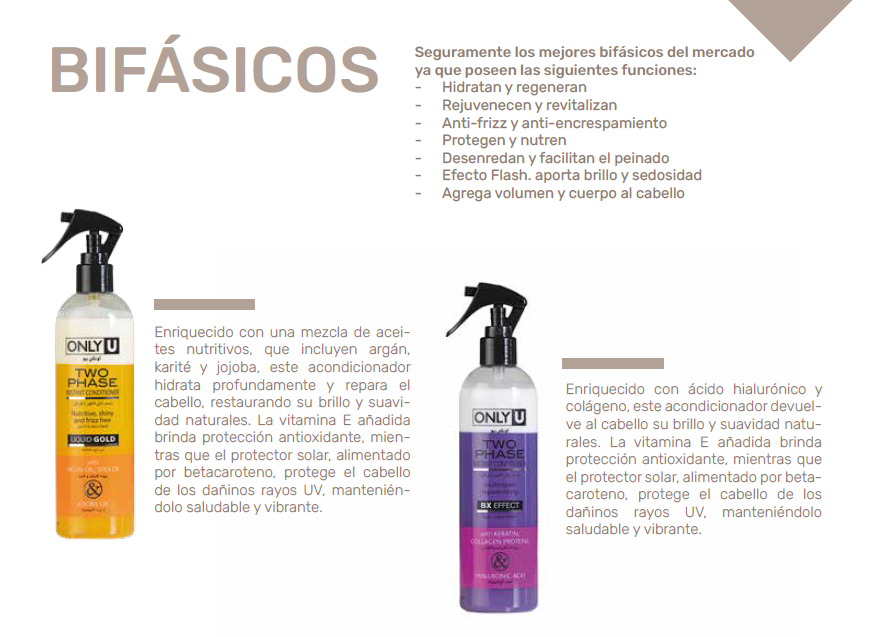 Acondicionador Bifásico Only U Pelo Ondulado