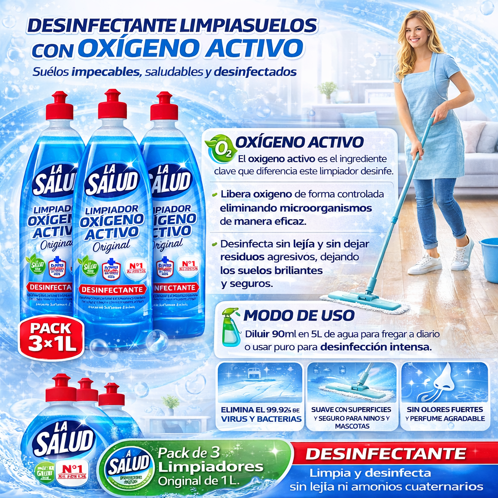Pack Oxigeno activo La salud 6 Unidades