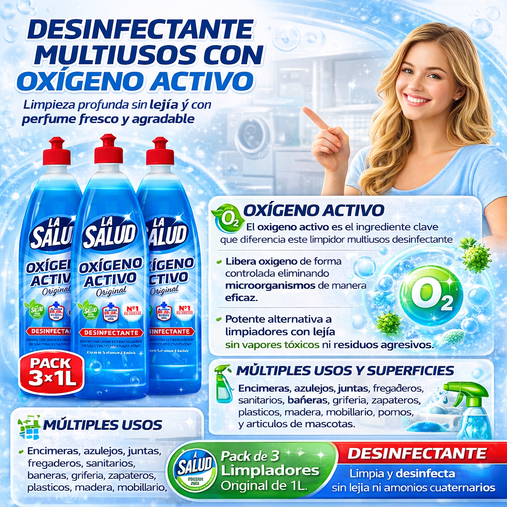 Pack Oxigeno activo La salud 6 Unidades