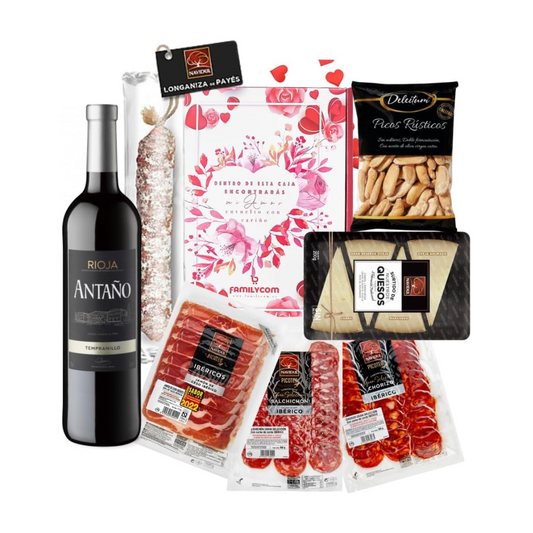 Cesta Iberica San Valentín