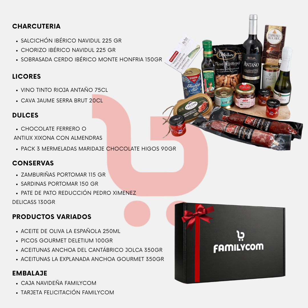 Cesta gourmet Familycom