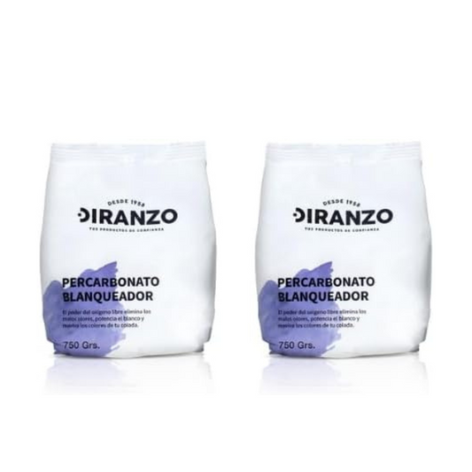 FAMILYCOM. Percarbonato Blanqueador Diranzo Pack 2 unidades. 750g x 2. Total 1,5 Kg.