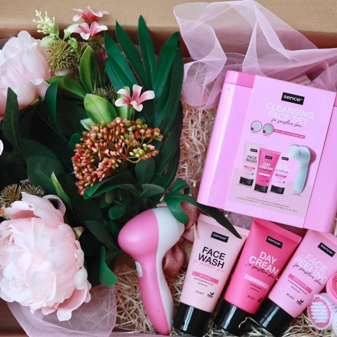Caja Regalo con Ramo Familycom ROSA