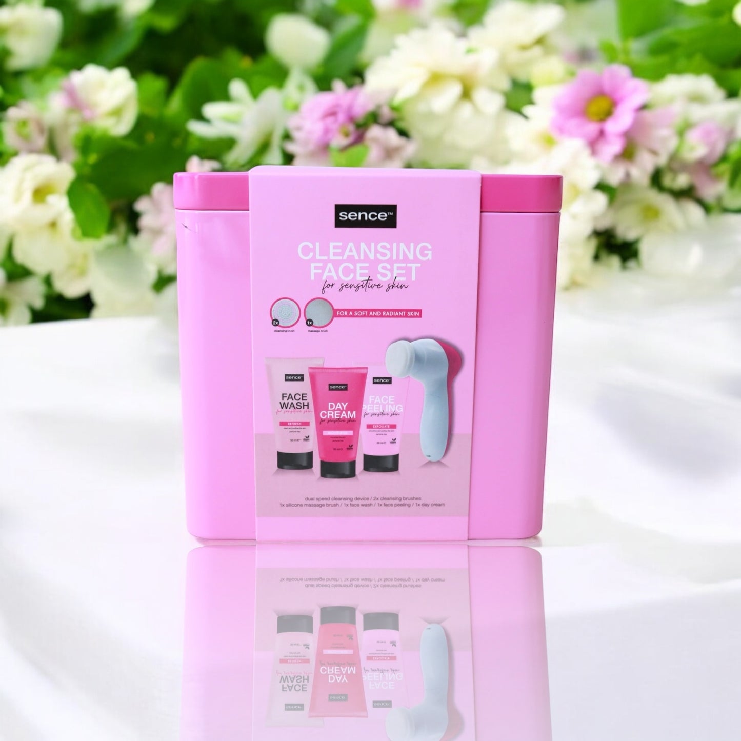 Caja Regalo con Ramo Familycom ROSA