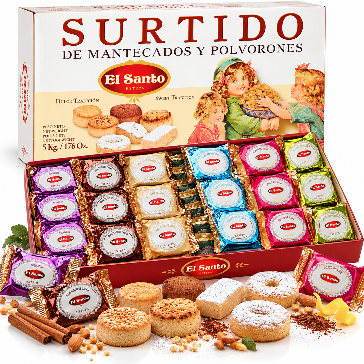 Mantecados y polvorones El Santo 5kg