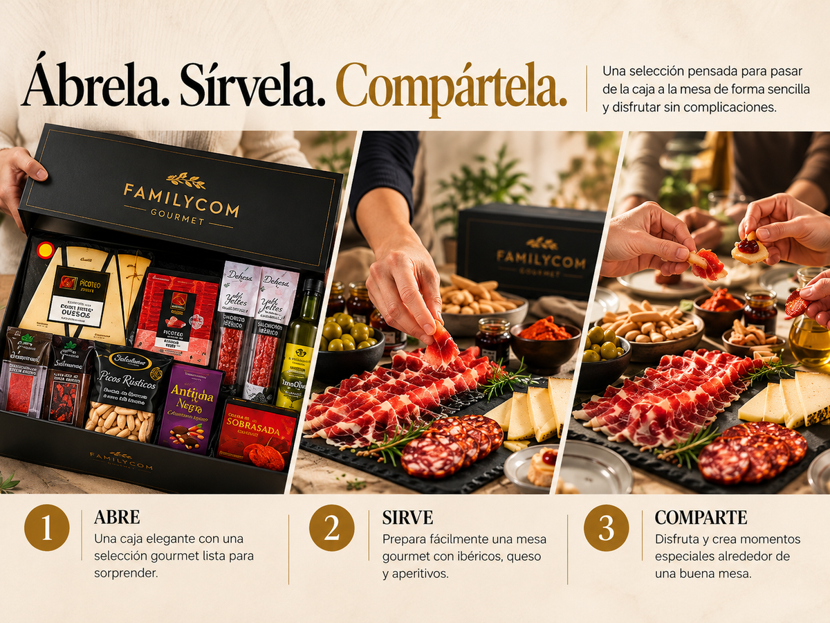 Cesta Gourmet para regalar - Lote gourmet con Ibéricos de regalo - Surtido de Bombones, chocolate, Embutidos, Aceite De Oliva Virgen - Regalos originales para El, Ella - Sin Alcohol