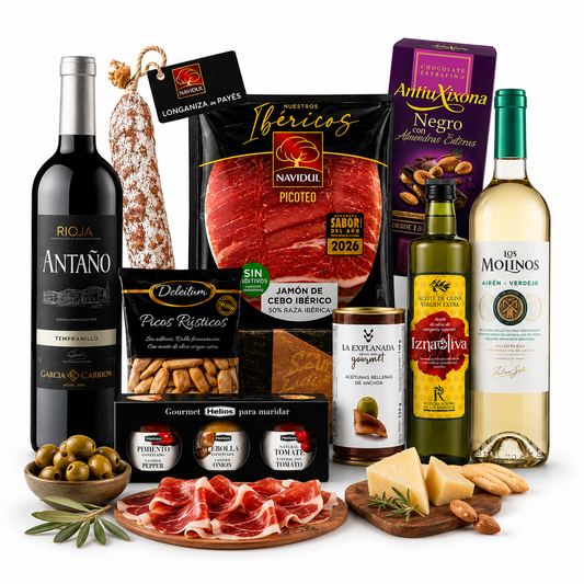 Cesta de Navidad Gourmet con longaniza payés
