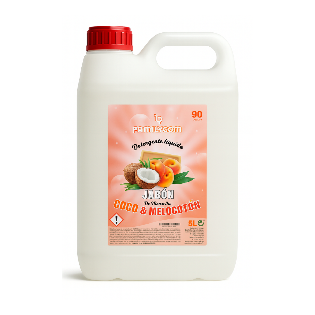 Detergente Coco Melocotón Familycom 5L