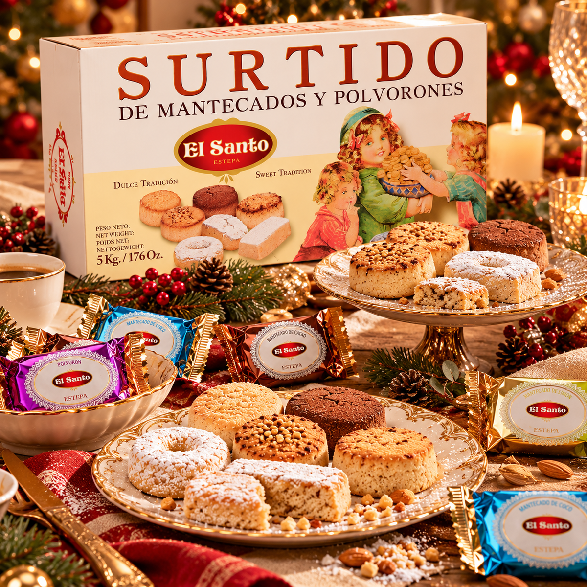 Mantecados y polvorones El Santo 5kg