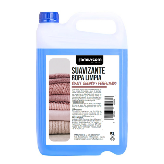 Suavizante Ropa Limpia Concentrado Familycom 5L