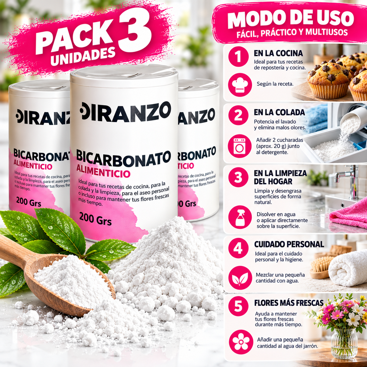 Bicarbonato Sódico Pack 3 UD